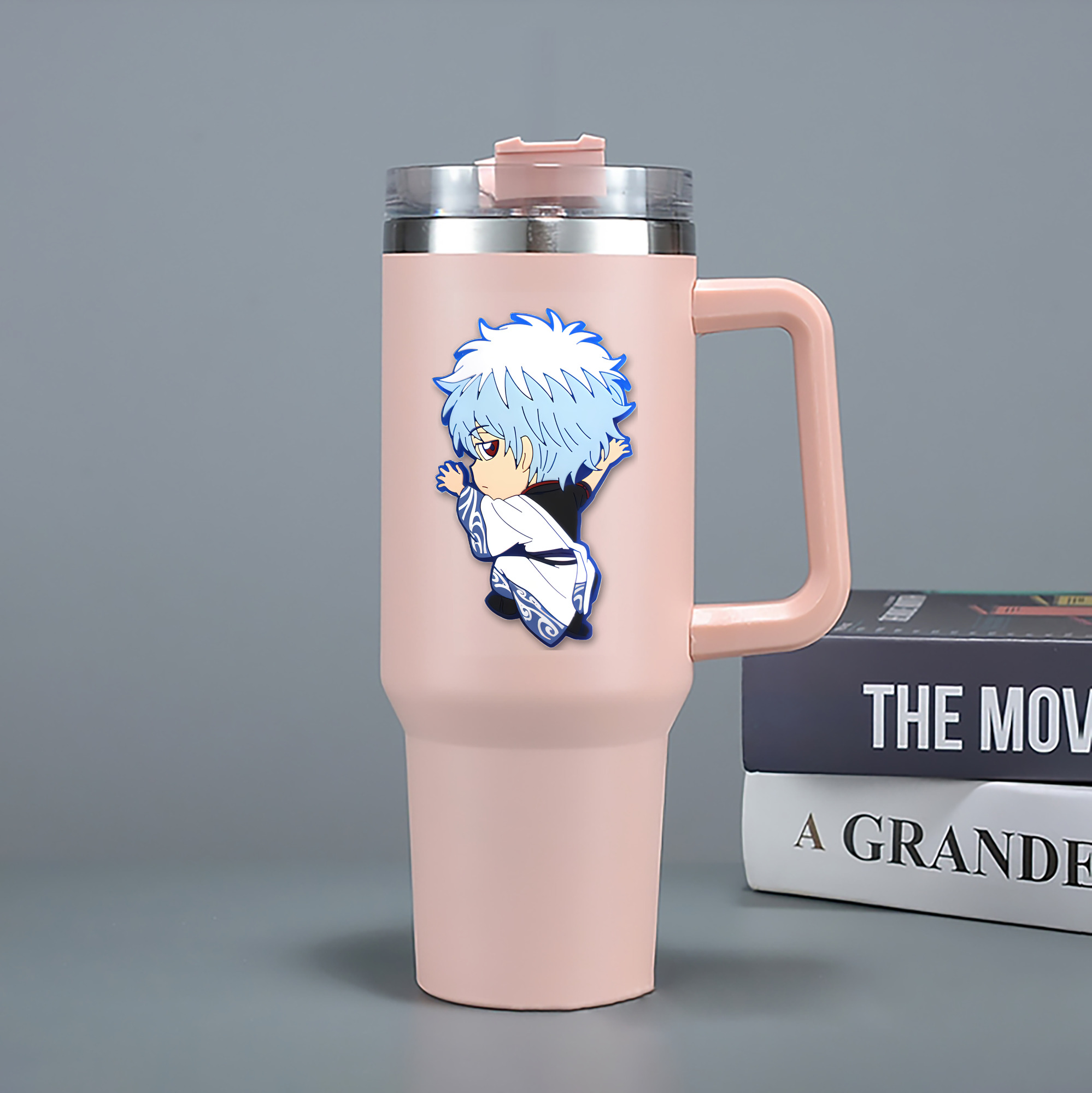 （画像用） ぎんたま 坂田銀時（さかたぎんとき） 神楽 志村新八（しむら しんぱち） GINTAMA Sakata Gintoki Kagura Shimura Shinpachi 1200mL車用タンブラー（カラープリント）